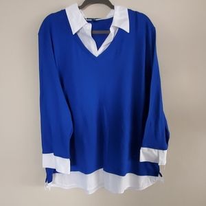 Karen Scott 3x blue/white